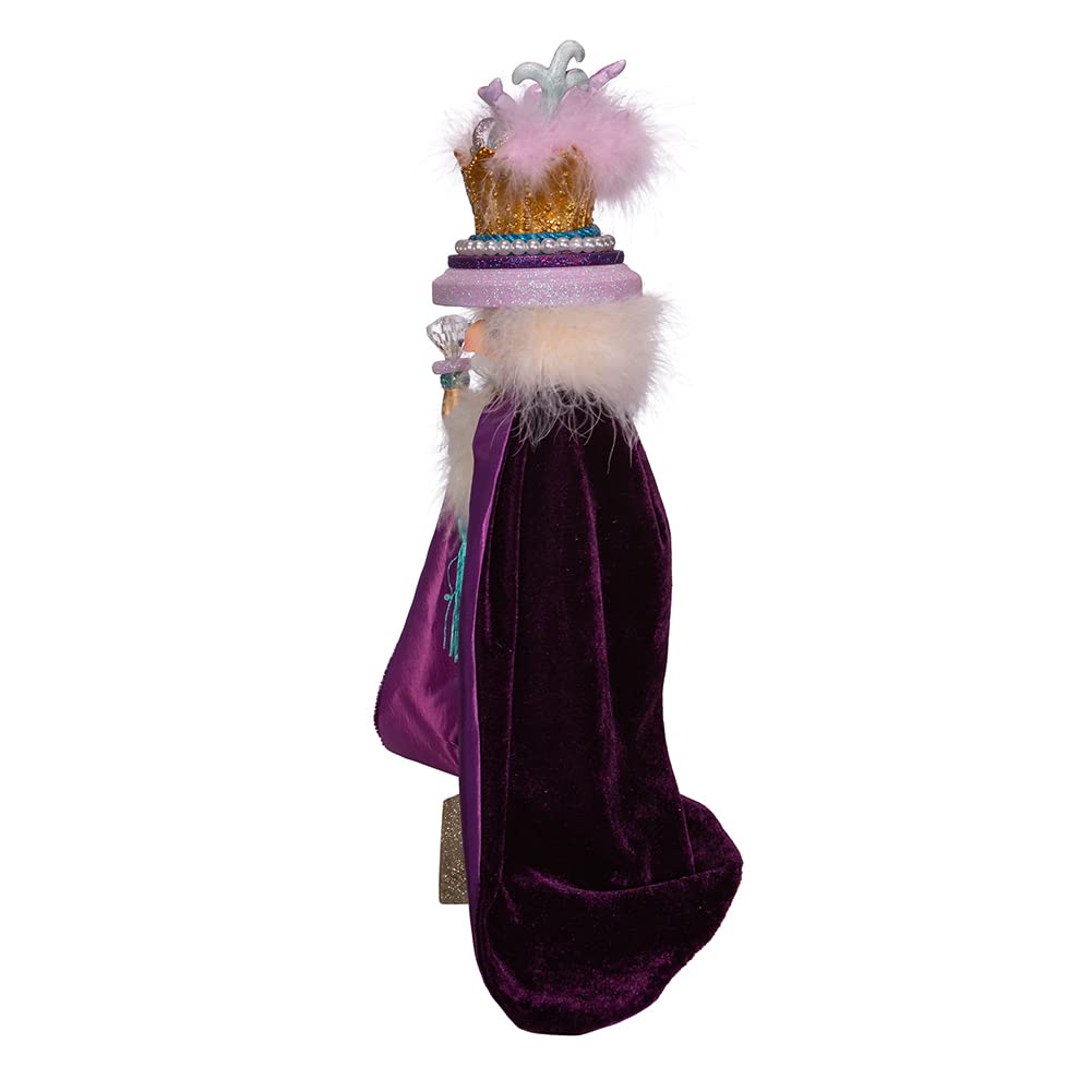 Kurt S. Adler, Inc. HA0384 Kurt Adler 18" Hollywood Two Turtle Doves Nutcracker, Purple