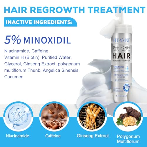 5% Minoxidil Hair Growth Foam for Men & Women