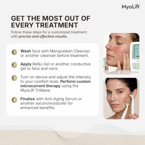 MyoLift TriWave Microcurrent Facial Device Kit with Masks