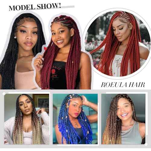 30# Pre Stretched Braiding Hair 20 Inch 8 Packs Long Auburn Brown Braiding Hair Pre Stretched Professional Prestretched Braiding Hair Synthetic Crochet Braids (30#, 20 Inch (pack of 8))