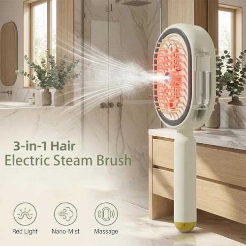 Electric Spray Hair Brush with Massage & Misting