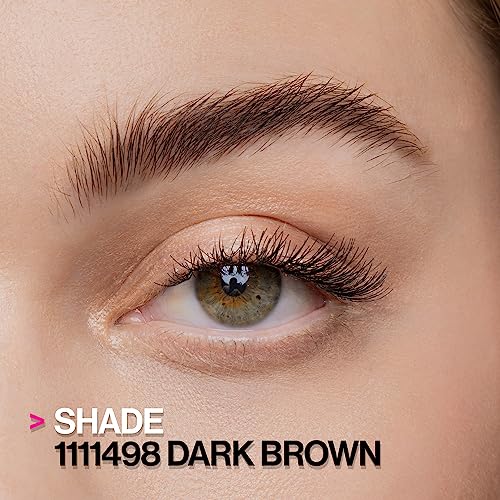 Eyebrow Makeup Kit with Powder Wax Tweezers & Mirror - Dark Brown - 1 Pack