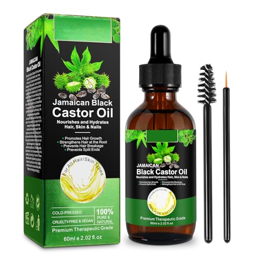 Organic Jamaican Black Castor Oil for Hair Growth & Skin Care