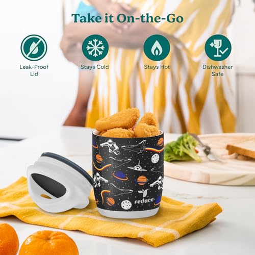 Foodee 10oz Insulated Food Storage Container - Abstract Flowers