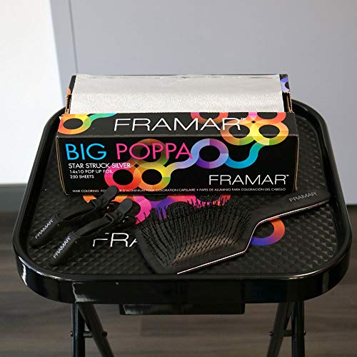 Framar Big Poppa Silver Pop Up Hair Foils, 250 Sheets 10x14"