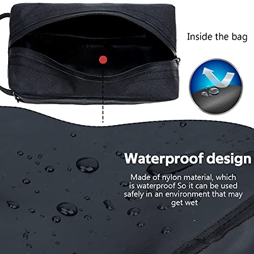 FUNSEED Water-Resistant Travel Toiletry Bag with Divider