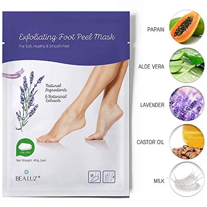 Foot Peel Mask Exfoliant Booties - 2 Pairs for Soft Feet