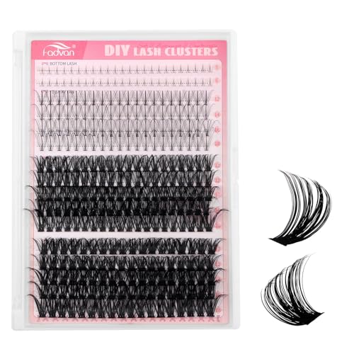 FADVAN Wispy Lash Clusters 318PC DIY Eyelash Extensions Kit