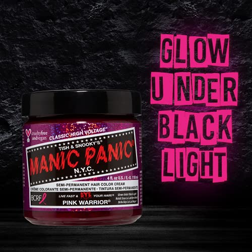 Manic Panic Pink Warrior Semi Permanent Hair Dye 4oz