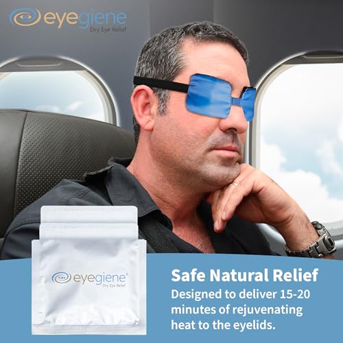 EyeGiene Insta-Warming Wafers Refill for Eye Mask - Portable Self Heating Masks for Dry Eyes -Multi-Use Heat Treatment for Dryness, Fatigue, Styes, Blepharitis - Steam Eye Mask for Dry Eyes (30 Pairs)