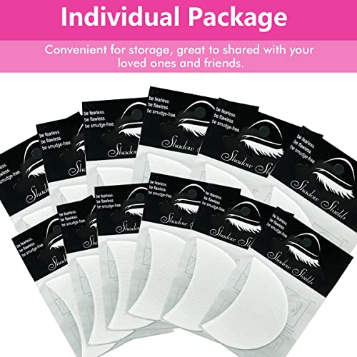 TailaiMei 120 Pcs Eyeshadow Shields, Eyeshadow Stencil for Prevent Makeup Residue, Lint Free Gel Pad for Eyeliner, Eyelash Extensions and Lip Makeup