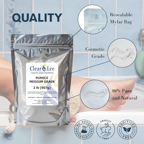 ClearLee Cosmetic Grade Pumice Powder - 1lb Fine Grain Exfoliant