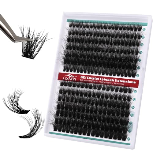 FADVAN 60D Fluffy Cluster Lashes - 280PCS DIY Eyelash Extensions