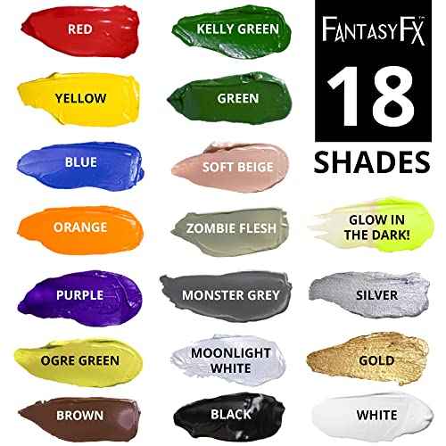 Mehron Makeup Fantasy FX Cream Makeup | Water Based | Halloween | Ogre Green Face & Body Paint For Adults 1 fl oz (30ml) (OGRE GREEN)