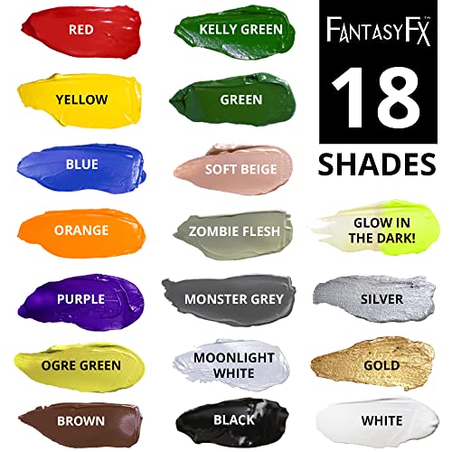 Mehron Fantasy FX Water-Based Black Face Paint | 1 fl oz
