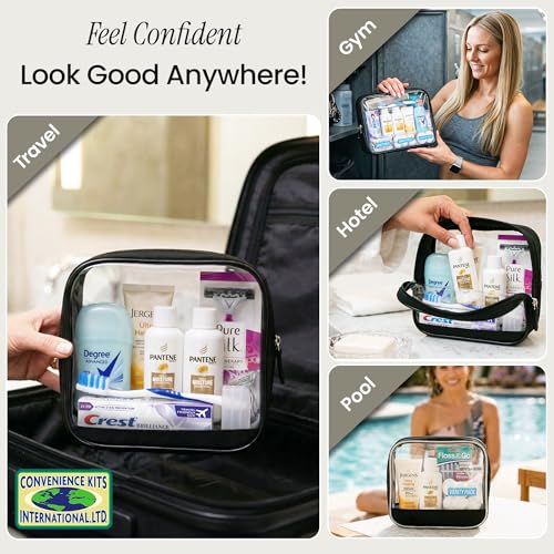 Women's 18-Piece Travel Toiletry Kit with TSA-Compliant Bag