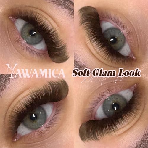 Dark Brown Lash Clusters 80D Fluffy D Curl 10-18mm