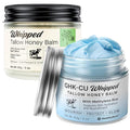 Beef Tallow Balm Duo ? Copper Peptide Blue Balm + Honey Tallow Moisturizer ? Natural Face & Body Care for Dry, Mature & Sensitive Skin ? 4oz Total
