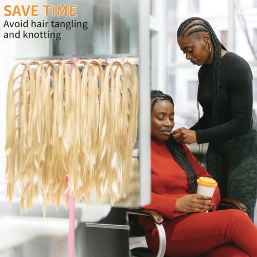120-Peg Metal Hair Braiding Rack with Tray Stand