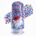 Go Ho Hexagon 1.23oz 4th of July Glitter Stick – Red White Blue Face Hair Body