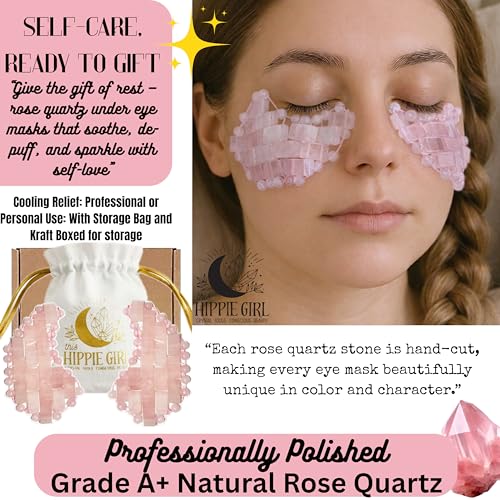 Crystal Under Eye Mask – Rose Quartz Cooling Eye Roller