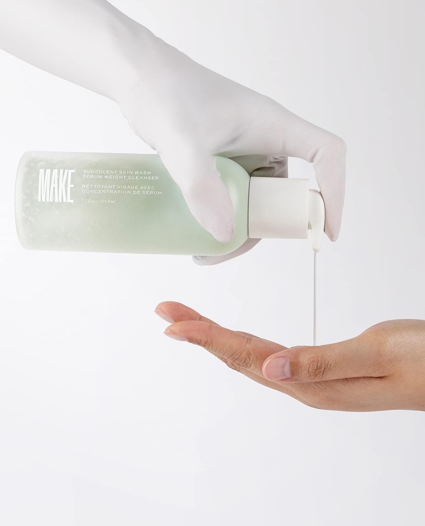 MAKE Beauty Succulent Skin Wash - Hydrating Face Wash, pH Balanced, Moisturizing Gentle Face Cleanser with Cactus Extracts and Hyaluronic Acid for All Skin types - 7.7 Fl Oz