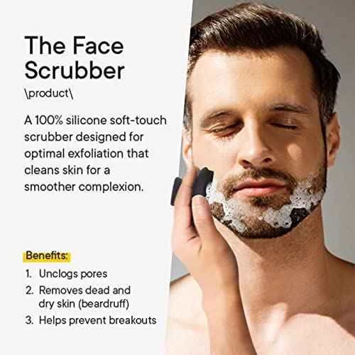 Face Scrubber 2 Pack Silicone Face Scrubber for Men Facial Cleansing Brush Silicone Face Wash Brush Manual Waterproof Cleansing Skin Care Face Brushes for and Exfoliating