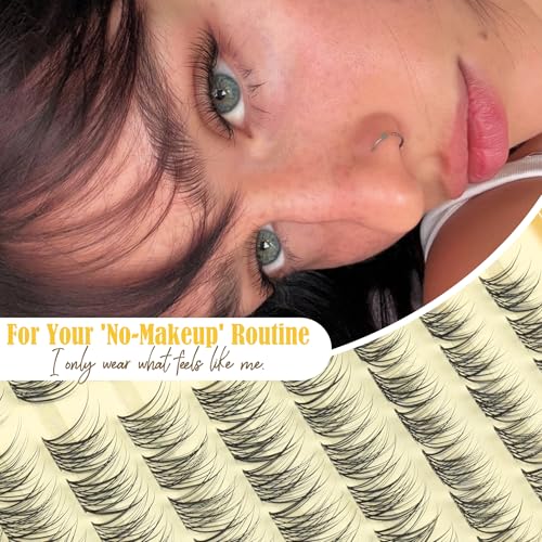 Short Cluster Lashes 8-12mm Natural Wispy Eyelash Extensions 144Pcs