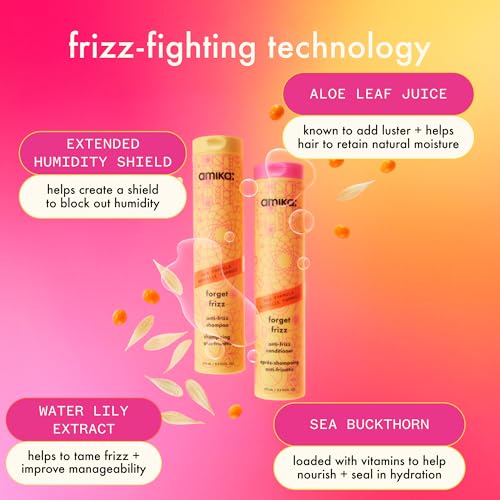 Amika Forget Frizz Anti-Frizz Conditioner | 72-Hour Control