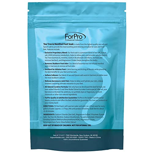 ForPro Tea Tree Oil & Menthol Foot Soak with Epsom Salt - 16 oz (3 Pack)