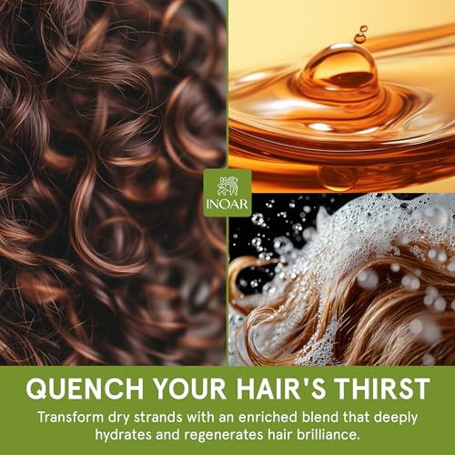 Inoar Blends Shampoo & Conditioner Kit with Vitamin C, Coconut, Avocado and Argan Oils for Deep Hydration, Repair, Shine, 16.9 Fl Oz Each