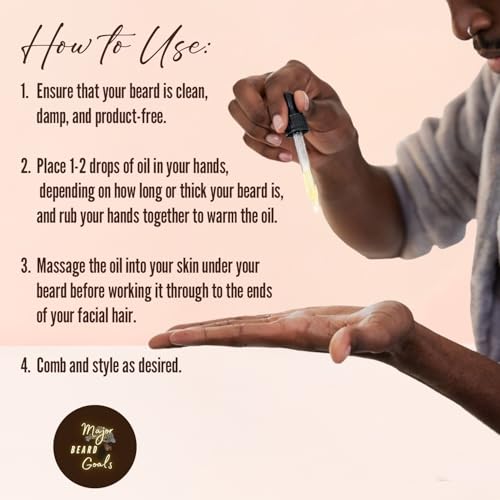 Black Seed Beard Oil for Men - 100% Cold Pressed Black Cumin Seed Oil for Beard Growth, Strengthens, Conditions, and Hydrates - Hair, Beard, and Mustache Oil for Dry Skin - 2oz