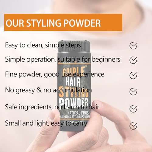 Goiple Volumizing Hair Powder for Men - Matte Finish & Strong Hold