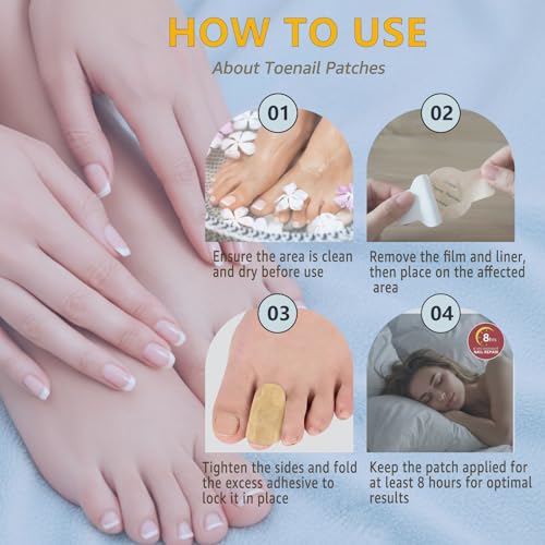 Nail Care Patches - 21 PCS Overnight Toenail Repair for Healthy Nails