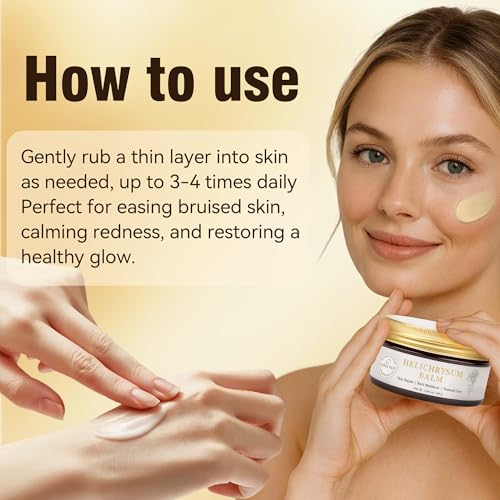 Helichrysum Healing Balm ? Ultra-Repair Natural Salve for Skin | Soothing, Nourishing & Moisturizing | Herbal Recovery Balm for Scars, Bruises, Dry & Sensitive Skin