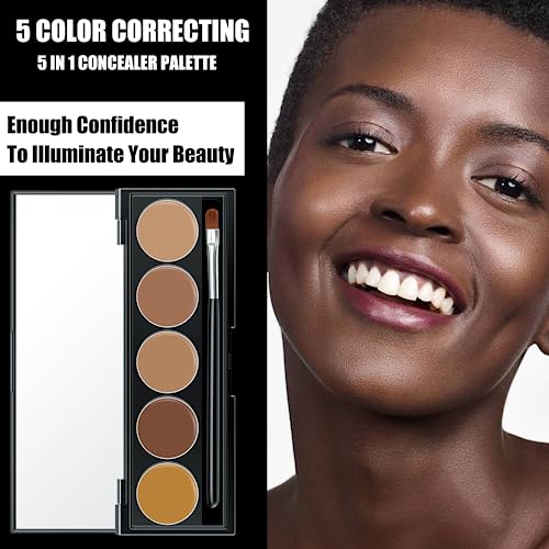 5-In-1 Correcting Concealer Palette | Waterproof Contour Kit