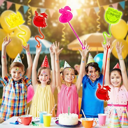 48Pc Summer Party Favors Kit - Stick Hands & Temporary Tattoos
