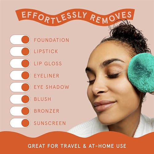 Cleanlogic Daily Skincare Set for Sensitive Skin ? 3 Exfoliating Body Cloths + 9 Gentle Makeup Remover Facial Pads, Soft Texture for Smoothing & Cleansing