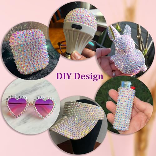 Transparent AB Resin Rhinestones 16000pcs + 3 B7000 Jewelry Glue - Craft & DIY