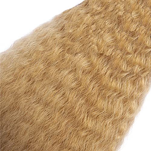 #27 Honey Blonde Yaki Straight Human Hair Bundles - 26-30 Inch