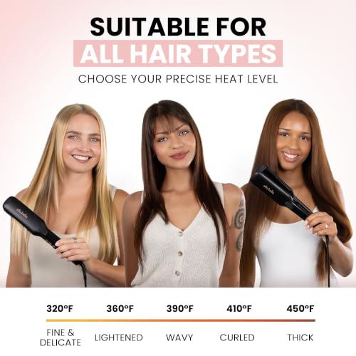 Ella Bella Titanium Flat Iron Hair Straightener | Infrared & Ionic