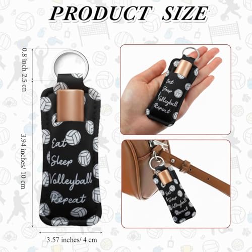 Wonderjune 18 Pcs Lipstick Holder Keychain Set