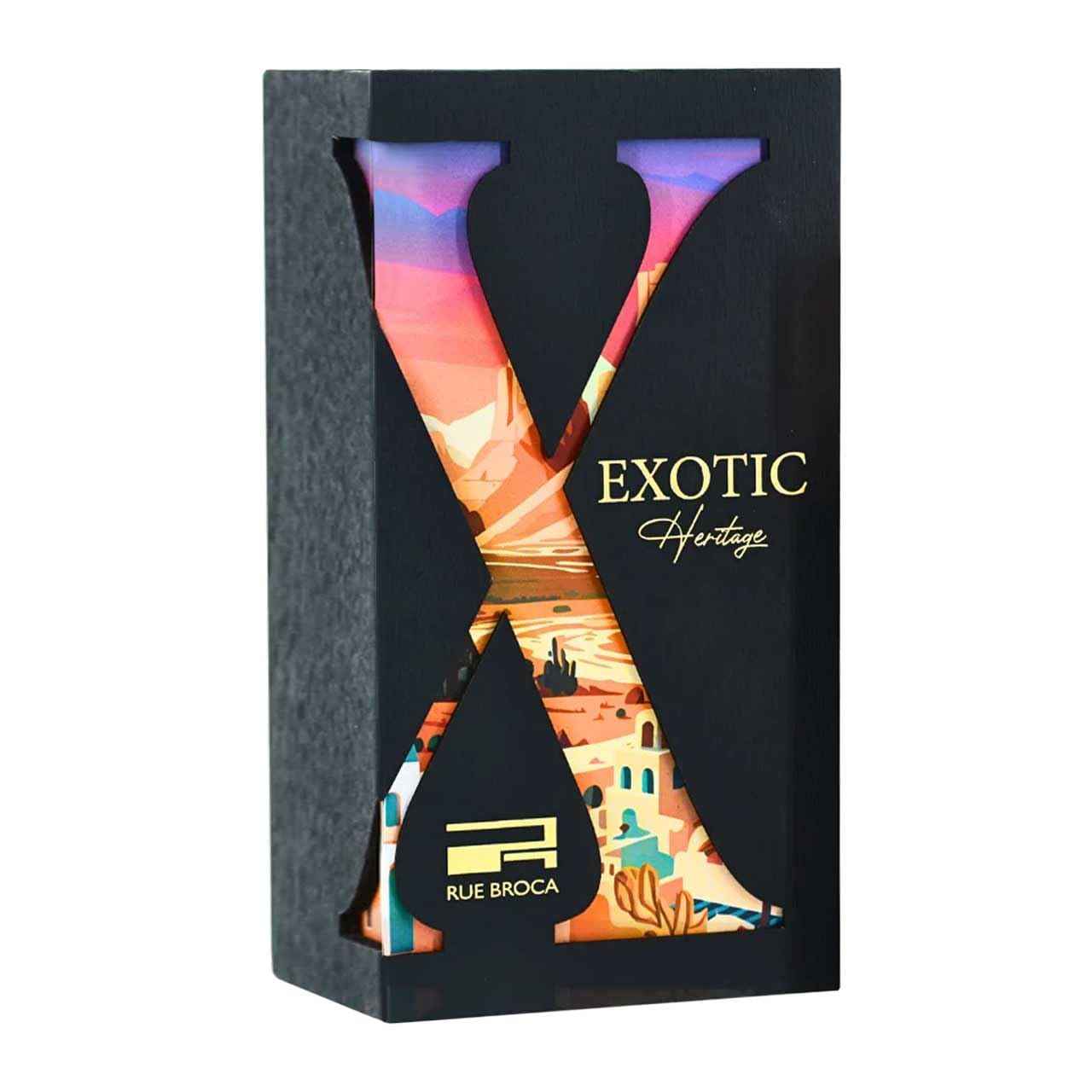 Rue Broca Exotic Heritage Pour Homme Eau de Parfum for Men, 3.4 Fl. Oz – Captivating Woody, Earthy & Fruity Fragrance for Modern Men