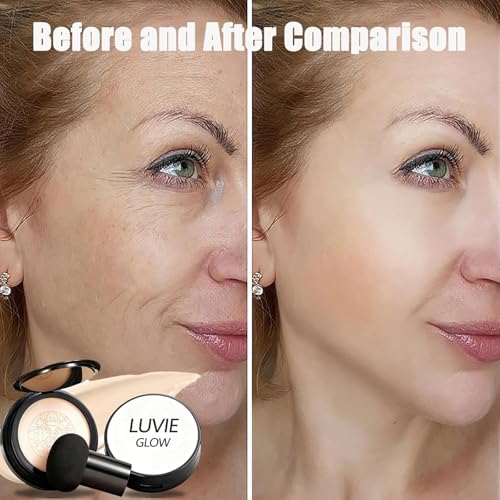 Luvie Glow Cushion Foundation for Mature Skin | Medium Warm