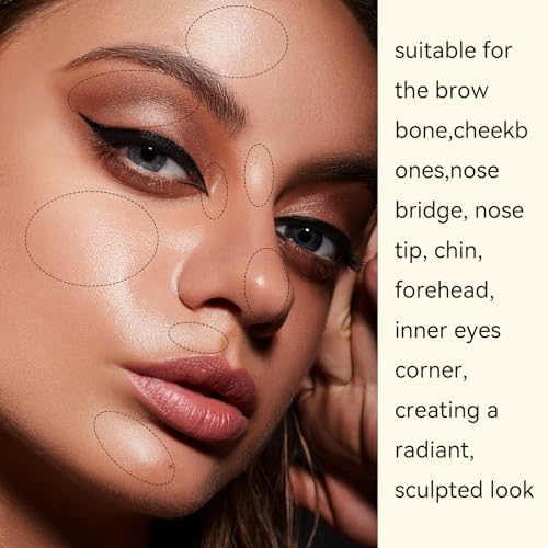 K'APEINE Highlighter Palette - Waterproof Shimmer Glow Trio