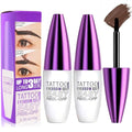 2 Pack Peel Off Eyebrow Gel Tattoo - Waterproof, Dark Brown