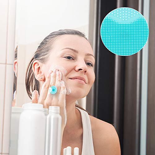 Multi-Colored Silicone Face Scrubber Set - Deep Cleansing & Exfoliating Pads