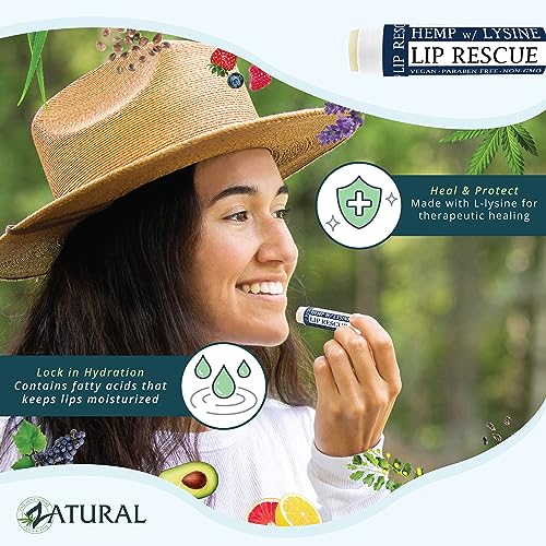 Hemp Lip Balm with L-Lysine-Heal, Moisturize, Protect (1)