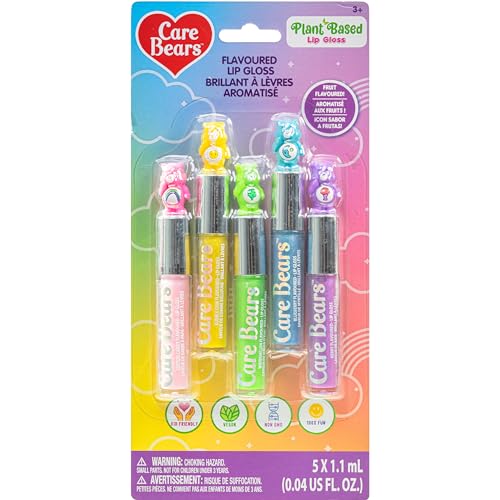 Care Bears 5-Pack Flavored Lip Gloss Set for Kids
