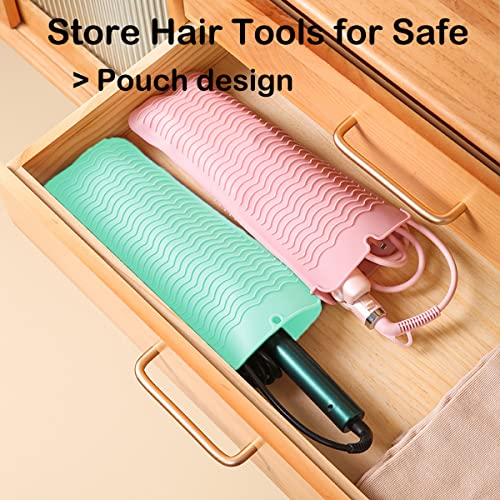 Heat Resistant Silicone Mat for Curling Iron & Flat Iron, 11x5in
